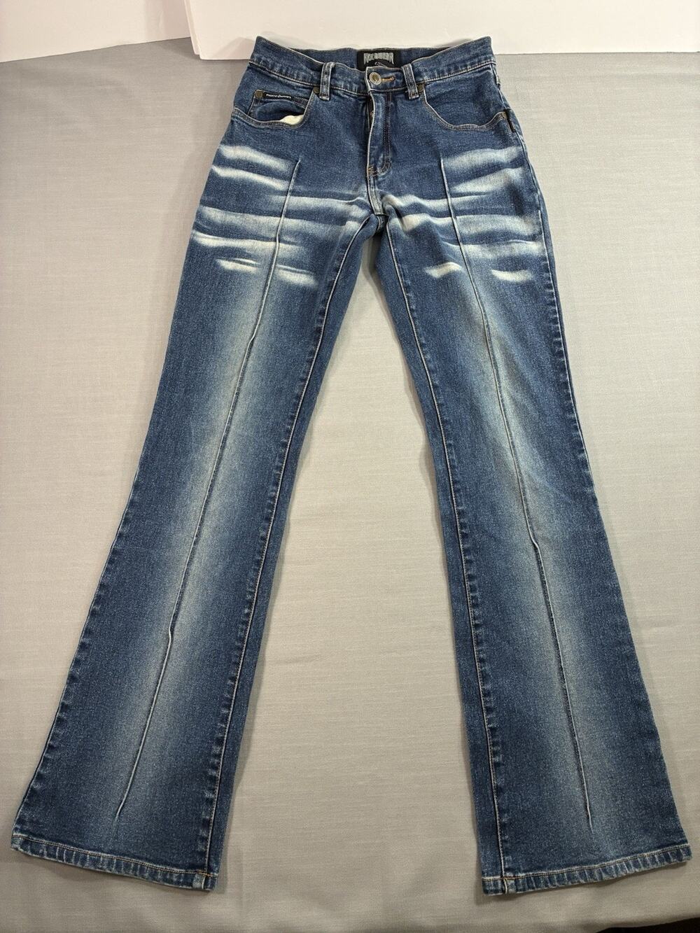 Rocawear Bootcut Jeans Womens 7 Streetwear Denim Back Logo Graphic